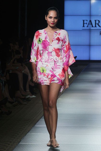 Farah Khan Resort. Plaza Indonesia Fashion Week 2014 at Function Hall Plaza Indonesia Lt.2. Jakarta. [Foto: Mohammad Abduh/Wolipop]