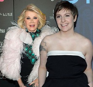 Lena Dunham Ingin Wanita Tetap Gemuk & Diabetes, Joan Rivers Mengamuk