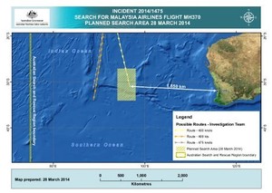 Ini Area di Samudera Hindia yang Diduga Menjadi Lokasi Jatuh MH370