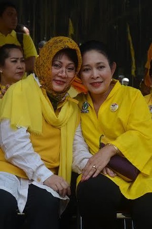 Duo Trah Soeharto Ramaikan Kampanye Golkar di Yogyakarta