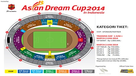 Tiket Asian Dream Cup 2014 Jakarta Dijual Mulai Rp 75 Ribu