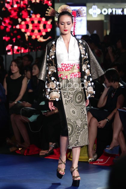 Denny Wirawan Affirmation,. Fashion Nation 2014 at Senayan City. Jakarta. [Foto: Mohammad Abduh/Wolipop]