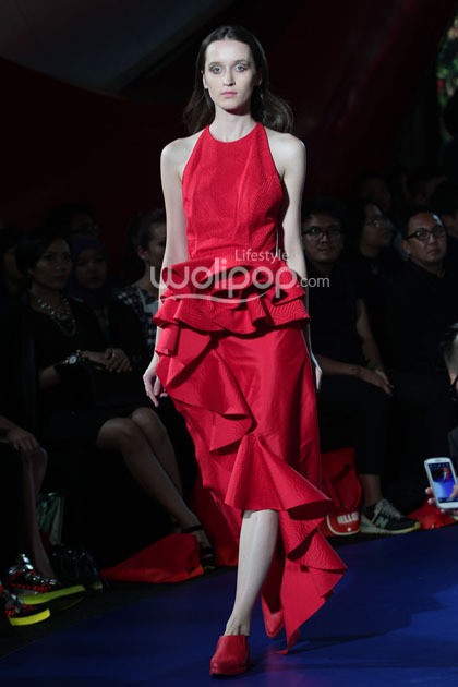 Sapto Djojokartiko Poseido. Fashion Nation 2014 at Senayan City. Jakarta. [Foto: Mohammad Abduh/Wolipop]