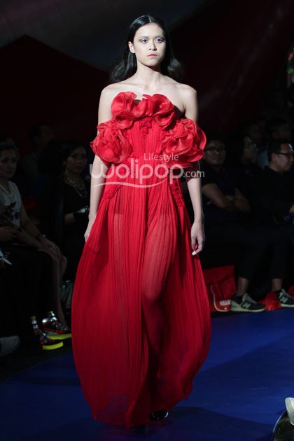 Sapto Djojokartiko Poseido. Fashion Nation 2014 at Senayan City. Jakarta. [Foto: Mohammad Abduh/Wolipop]