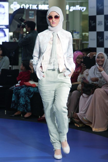 Ria Miranda Haru. Fashion Nation 2014 at Senayan City. Jakarta. [Foto: Mohammad Abduh/Wolipop]