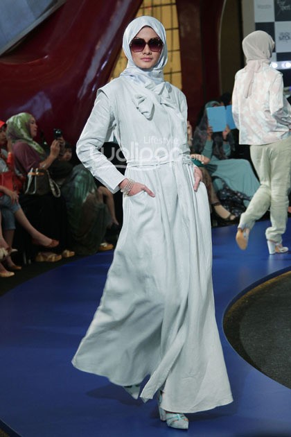 Ria Miranda Haru. Fashion Nation 2014 at Senayan City. Jakarta. [Foto: Mohammad Abduh/Wolipop]