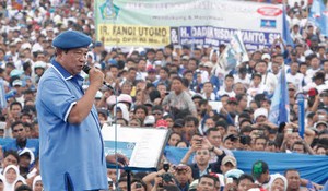 Begini Meriahnya Kampanye Pamungkas Partai Demokrat di Sidoarjo