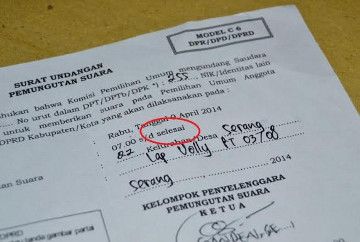 Duh Waktu Memilih Di Surat Undangan Kpu Tertulis Sd Selesai