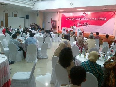 H-2 Pemungutan Suara, KPU Gelar Doa Bersama