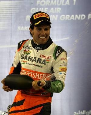 Podium Spesial untuk Perez dan Force India