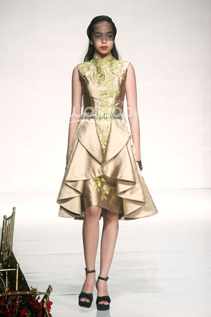 Andreas Odang Once Upon a Dream. Bazaar Bridal Week 2014. Bazaar Wedding Exhibition 2014 It Take Two to Tango at Grand Ballroom Ritz-Carlton. Pasific Place. Jakarta. [Foto: Mohammad Abduh/Wolipop]