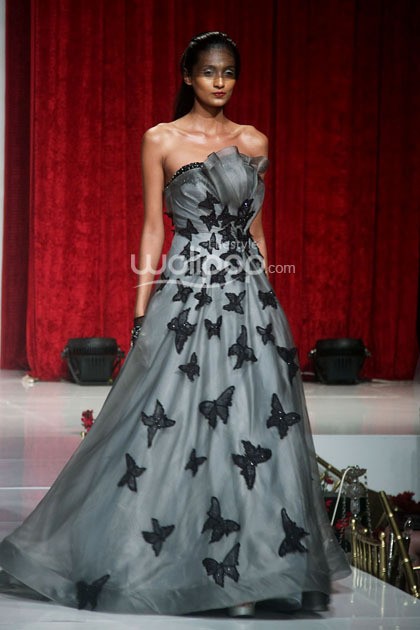 Andreas Odang Once Upon a Dream. Bazaar Bridal Week 2014. Bazaar Wedding Exhibition 2014 It Take Two to Tango at Grand Ballroom Ritz-Carlton. Pasific Place. Jakarta. [Foto: Mohammad Abduh/Wolipop]