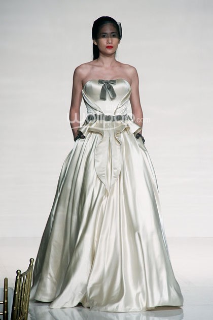 Andreas Odang Once Upon a Dream. Bazaar Bridal Week 2014. Bazaar Wedding Exhibition 2014 It Take Two to Tango at Grand Ballroom Ritz-Carlton. Pasific Place. Jakarta. [Foto: Mohammad Abduh/Wolipop]