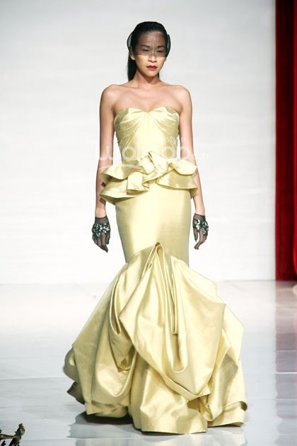 Andreas Odang Once Upon a Dream. Bazaar Bridal Week 2014. Bazaar Wedding Exhibition 2014 It Take Two to Tango at Grand Ballroom Ritz-Carlton. Pasific Place. Jakarta. [Foto: Mohammad Abduh/Wolipop]