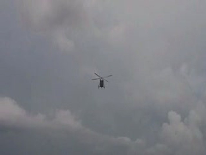 Penampakan Helikopter Penjemput Prabowo