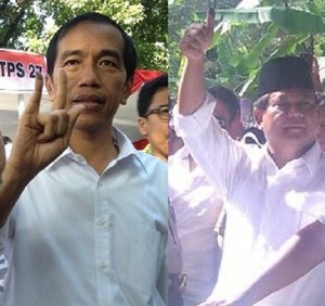 Jokowi Celup Kelingking, Prabowo Celup Jempol