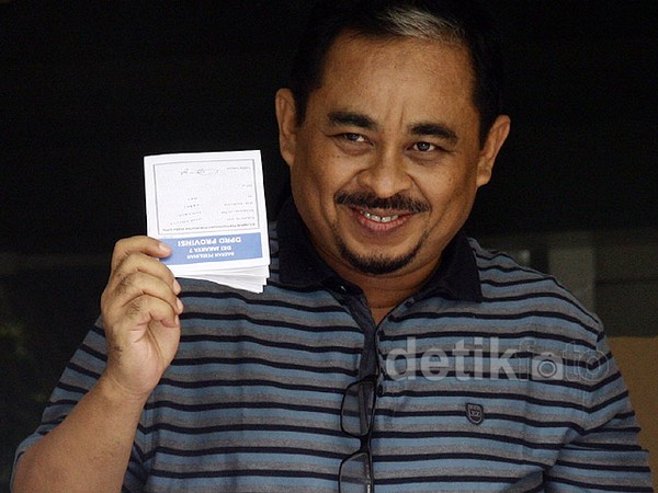 Luthfi Hasan Nyoblos di KPK