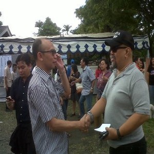Chatib Basri Nyoblos Bareng Indro Warkop di TPS Menteng