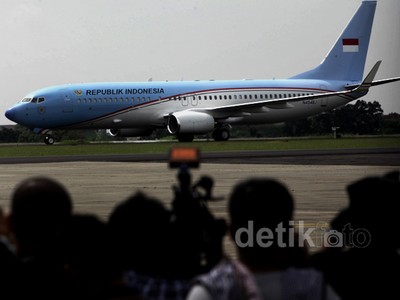 Pesawat Kepresidenan RI Tiba di Halim
