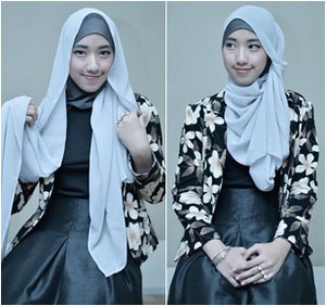 Tutorial Hijab Aksen Ruffle untuk ke Acara Formal