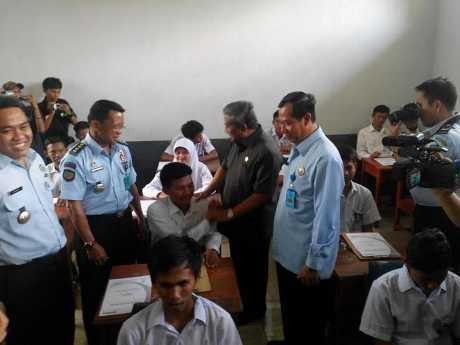 Mendikbud Sidak UN Paket C di Lapas Anak Tangerang
