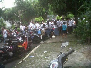 UN Kelar, Pelajar ini Corat Coret dan Hendak Konvoi di Kawasan Tanah Abang