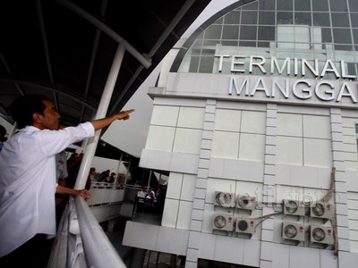 Jokowi Resmikan Terminal Manggarai