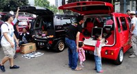 Suzuki Karimun baik yang sudah dimodifikasi maupun belum terparkir rapi di lokasi acara. Dalam Kopdar ini para member juga diperbolehkan mengajak keluarganya. (Istimewa/KCI).