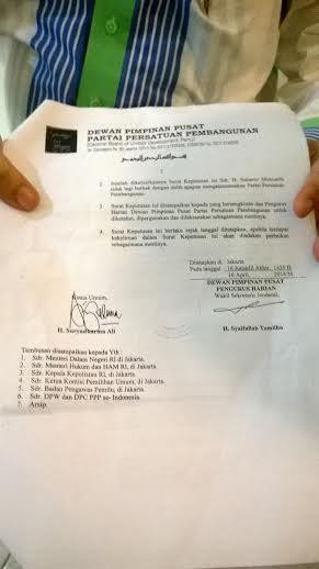 Ini SK Pemecatan Suharso yang Disebut Bodong