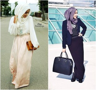 Hijab Style Gaya Edgy dengan Rok Panjang Si Cantik Zaynah Hijab Style Gaya Edgy dengan Rok Panjang Si Cantik Zaynah
