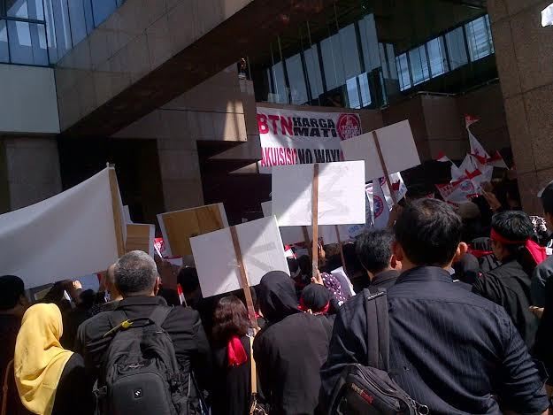 Pegawai BTN yang Demo Datang dari Seluruh Kantor Cabang di Indonesia