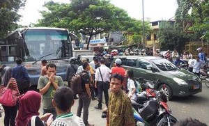 Pemotor yang Tewas Tertabrak TransJ di Cempaka Putih Terobos Busway