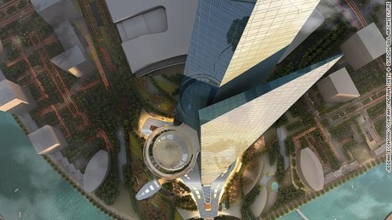 Ini Penampakan Menara Setinggi 1 Km Bikinan Arab Saudi