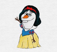Jika Olaf Frozen Didandani Ala Putri-putri Disney