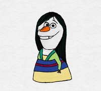 Jika Olaf Frozen Didandani Ala Putri-putri Disney