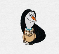 Jika Olaf Frozen Didandani Ala Putri-putri Disney