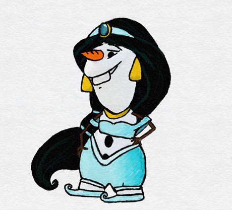 Jika Olaf Frozen Didandani Ala Putri-putri Disney