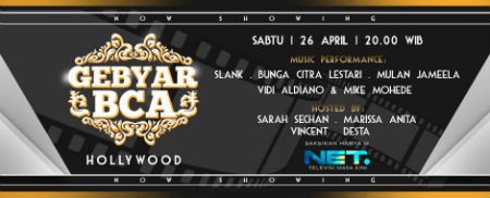 Suasana Hollywood di Gebyar BCA 26 April 2014