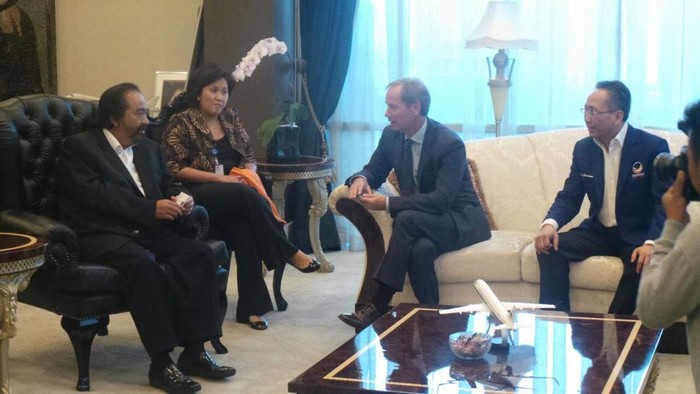 Surya Paloh Beberkan Soal Koalisi NasDem-PDIP ke Dubes Uni Eropa