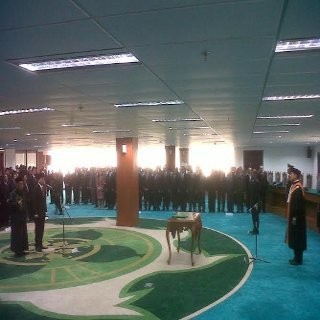 Pengucapan Sumpah Rizal Djalil Dihadiri oleh Wapres Boediono