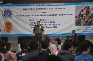 Pangkostrad Beri Kuliah Umum, Minta Mahasiswa ITB Jadi Pejuang Proxy War
