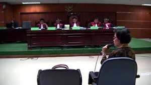 Jadi Saksi Kunci, Ini Penampilan Perdana Sri Mulyani di Sidang Tipikor