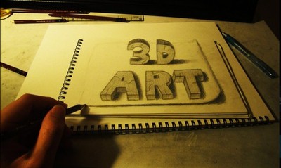 Keren! Gambar 3D Ini Hanya Dilukis dengan Pensil