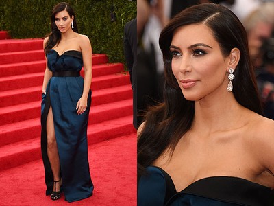 Kim Kardashian Pamer Paha di Met Gala 2014