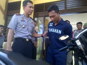 Kebo Pencuri Motor Didor Polisi di Semarang