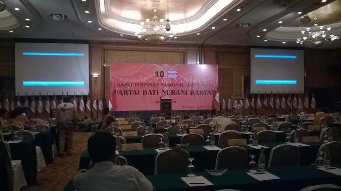 Kader Hanura Mulai Berdatangan ke Arena Rapimnas di Hotel Sultan