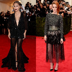 Gaun Menerawang Beyonce vs Kristen Stewart, Siapa Lebih Wow?