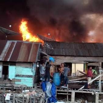 100 Rumah Terbakar di Tanjung Balai, Sumut