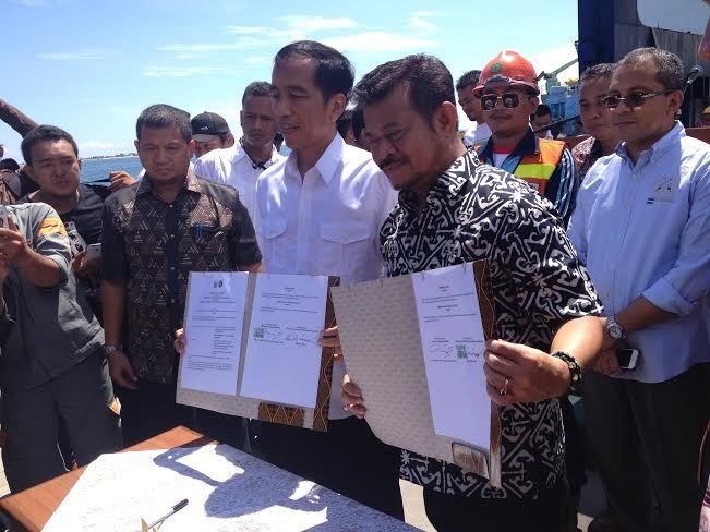 Saat Jokowi dan Yasin Limpo Deklarasi Sebagai Kakak-Adik