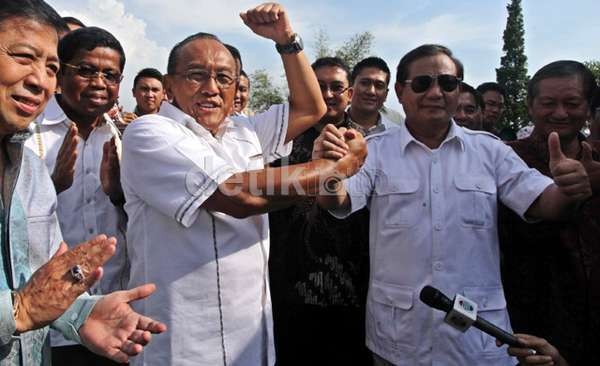 Usai bertemu Ical di Bakrie Tower, Prabowo: Saya Ketemu Sahabat Kecil